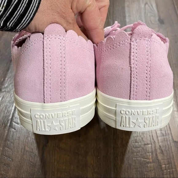 Converse CTAS Low Ox Frilly Thrills Suede Sneaker - Picture 6 of 9